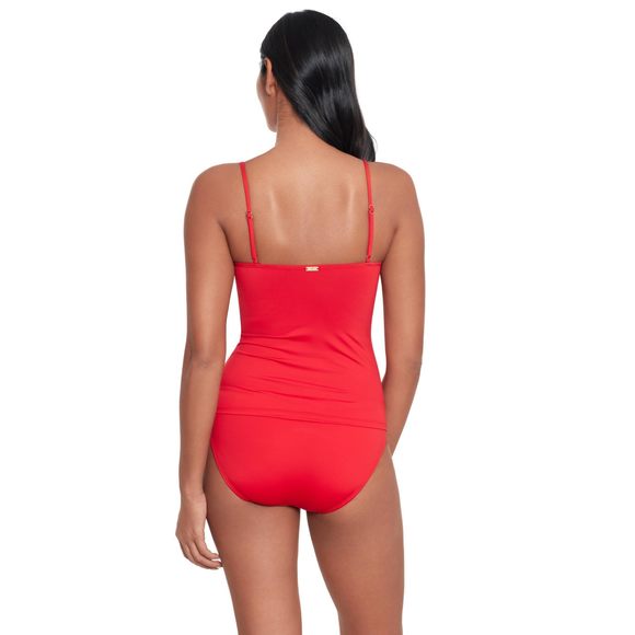 Lauren Ralph Lauren Womens Beach Club Solids Solid Hipster Red 4 - Picture 3 of 3